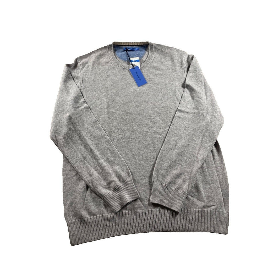 NWT J. MCLAUGHLIN Keene Gray Sweater 100% Cashmere Men's Large